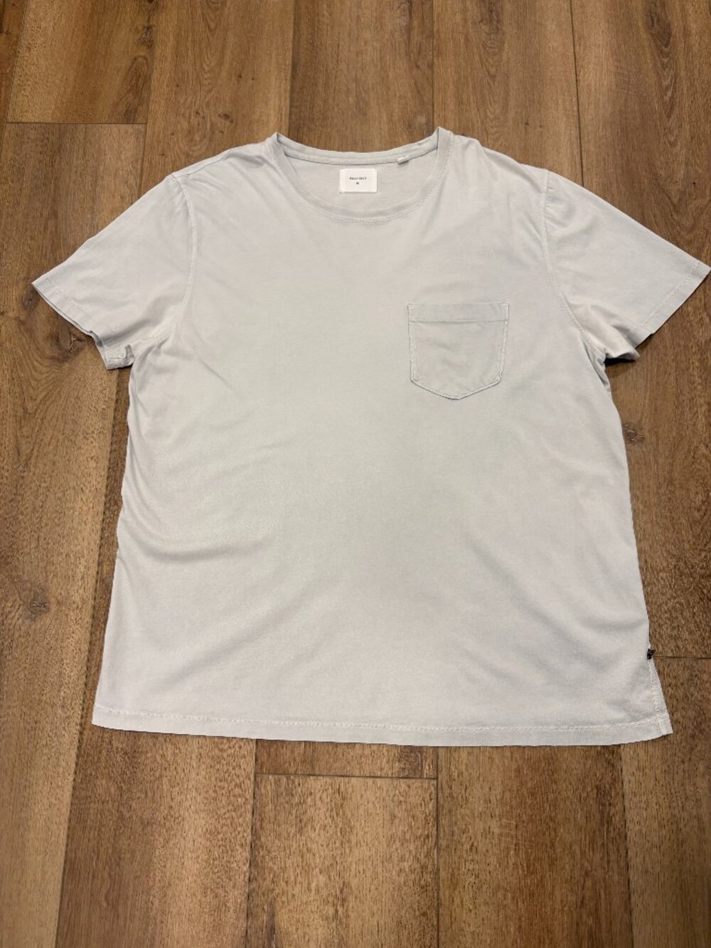 🌟 BILLY REID 🌟 PIMA COTTON POCKET SHORT SLEEVE T-SHIRT TEE GRAY SZ XL